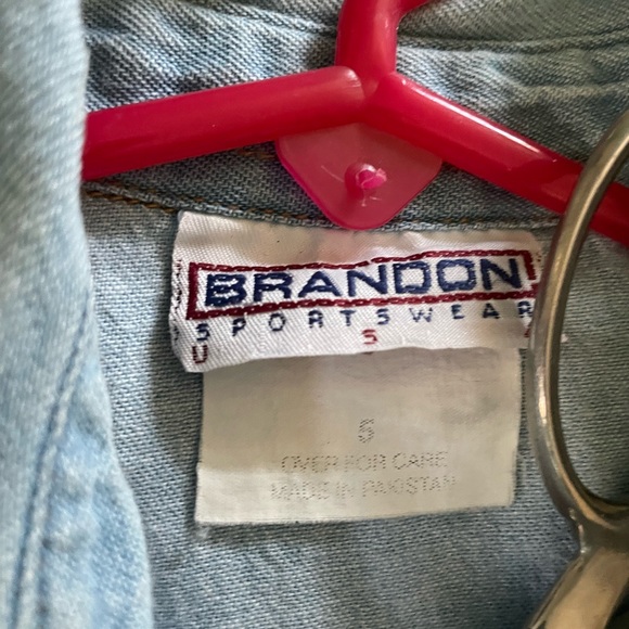 Brandon Vintage Denim Badger Shirt Boy's Size 5 - Picture 5 of 5